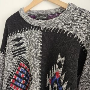 Vintage Sears Mens Store Aztex Sweater Medium Acrylic